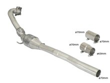Ragazzon Metalen katalysator 200 cpsi VW Golf Mk6 (typ 1K) - R 2.0TSI (199kW) &oslash;70mm 2010-