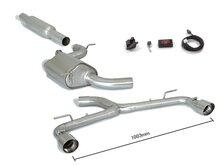 Ragazzon Voordemper van rvs + Middendemper VW Golf Mk7 (typ AU) - 2.0TSI GTi (162/169kW) &oslash;76mm 2013-2017