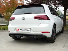 Stainless steel rear silencer left/right each with oval tail pipe 2 / 108x70 mm Only for version without SCR / AdBlue mot. DDY (1598cc) Euro 6B
