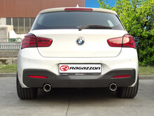Stainless steel rear silencer left/right each with round Sport Line tail pipe 102 mm&nbsp;&nbsp; with integrated valve.The valve is controlled by the OEM valve motor.&nbsp;&nbsp;