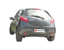 Stainless steel rear silencer with round Sport Line tail pipe 90 mm Hydroforming Technology