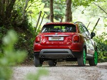 Stainless steel rear silencer left/right each with oval tail pipe 115x70 mm&nbsp; Fiat "Cross , Cross Plus" Bumper.&nbsp;&nbsp;