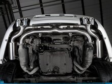 Stainless steel rear silencer left/right without tail pipe