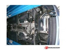 Stainless steel rear silencer with round Sport Line tail pipe 2x70 mm staggered