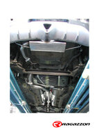 Einddemper van rvs met centrale ronde uitlaatpijp van 60 mm