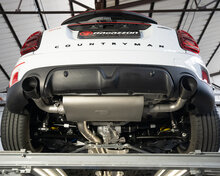 Roestvrijstalen einddemper vervanger links/rechts elk met ronde carbon shot uitlaatpijp van 100 mm uitsluiting van de oem-klep de originele klepbediening moet van de uitlaat worden losgekoppeld door de meegeleverde emulator te monteren uitlaatpijp met een