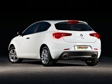 Stainless steel rear silencer left/right each with round tail pipe 2x80 mm staggered&nbsp; Original rear bumper modification is required or Cadamuro Design rear apron