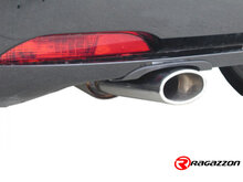 Stainless steel rear silencer with oval tail pipe 115X70 mm