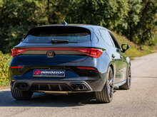 Stainless steel rear silencer left/right each with round Carbon Shot tail pipe 100 mm&nbsp; Oversized exhaust pipe diameter 70 mm