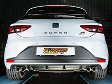 Roestvrijstalen einddemper links/rechts elk met ovale sport line-uitlaatpijp 135x90 mm extra grote uitlaatpijpdiameter 76 mm