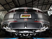 Einddemper van rvs links/rechts met ronde carbon shot-uitlaatpijp van 90 mm