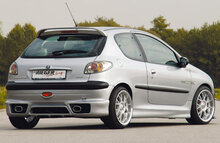 Rieger Tuning achterbumper verlenging Peugeot 206