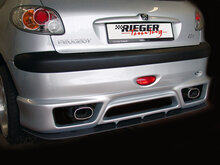 Rieger Tuning achterbumper verlenging Peugeot 206