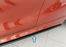 Rieger Tuning sideskirt aanpak Links BMW 1-serie F40