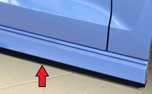 Rieger Tuning sideskirt aanzetstuk Rechts Audi A3 / S3 / RS3 [8V]