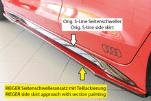 Rieger Tuning sideskirt aanzetstuk Links Audi A3 / S3 [GY]