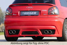 Rieger Tuning achterbumper nieuw ontwerp Audi A3 [8L]