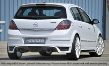 Rieger Tuning achterbumper verlenging Opel Astra H