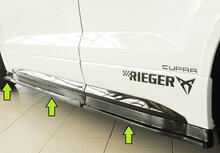 Rieger Tuning sideskirt aanzetstuk (3-delig) Rechts Seat Ateca FR / Cupra 5FP