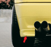 Rieger Tuning achterbumper verlenging VW Corrado 53I