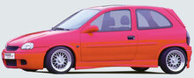Rieger Tuning sideskirt Rechts Opel Corsa B