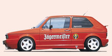 Rieger Tuning sideskirt met wielkuitsparing Rechts VW Golf 1 Cabrio