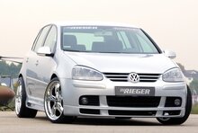 Rieger Tuning voorbumper spoiler lip VW Golf 5