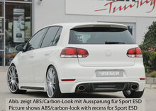 Rieger Tuning achterbumper verlenging VW Golf 6