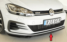 Rieger Tuning voorsplitter alleen voor GTI/GTD/GTE VW Golf 7