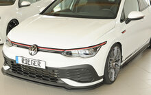 Rieger Tuning voorsplitter alleen voor GTI Clubsport VW Golf 8