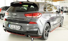 Rieger Tuning achterbumper aanzetstuk lateraal, rechts Hyundai i30 N
