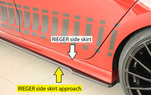 Rieger Tuning sideskirt aanzetstuk Links Cupra Leon [KL]