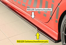 Rieger Tuning sideskirt aanzetstuk Links Cupra Leon [KL]