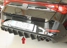 Rieger Tuning diffuser (voor auto's met trekhaak) Cupra Leon [KL]