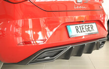 Rieger Tuning diffuser voor originele uitlaatdemper Seat Leon KL