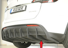 Rieger Tuning diffuser Matt Zwart Tesla Model Y voor voertuigen met trekhaak