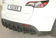 Rieger Tuning diffuser Matt Zwart Tesla Model Y voor voertuigen met trekhaak