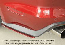 Rieger Tuning achterbumper aanpak lateraal, links Ford Mustang