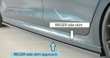 Rieger Tuning sideskirt aanzetstuk Links Skoda Octavia NX