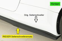 Rieger Tuning sideskirt aanzetstuk Links Audi TT / TTS / TTRS [8J]