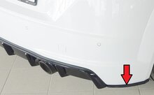 Rieger Tuning achterbumper aanzetstuk lateraal, rechts Audi TT / TTS [8J]