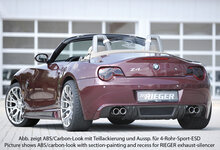 Rieger Tuning achterbumper verlenging BMW Z4 E85