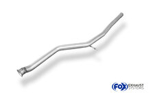 Fox Sportuitlaat Vervangingspijp voor de voordemper van de Peugeot 206 S16/ 206cc S16 met stekkerverbinding naar de katalysator.