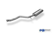 Fox Sportuitlaat Peugeot 206 S16/ 206cc S16 voordemper met tulpvormige aansluiting op de katalysator