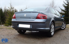 Fox Sportuitlaat Peugeot 407 - 2.0l 16V Achterdemper - 2x106x71 Type 33