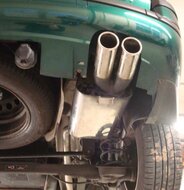 Fox Sportuitlaat Citroen C8/Peugeot 807 achterdemper - 2x80 type 16