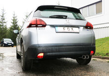 Fox Sportuitlaat Peugeot 2008 achterdemper - 2x80 type 25