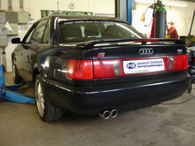 Fox Sportuitlaat Audi 100/A6 Type C4 quattro achterdemper - 2x80 Type 16