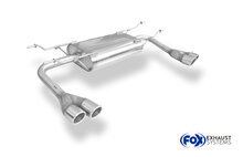 Fox Sportuitlaat Fiat 124 Spider achterdemper, dwarsuitgang rechts/links - 2x70 Type 16 rechts/links