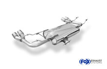 Fox Sportuitlaat Fiat 124 Spider achterdemper, dwarsuitgang rechts/links - 2x70 Type 16 rechts/links